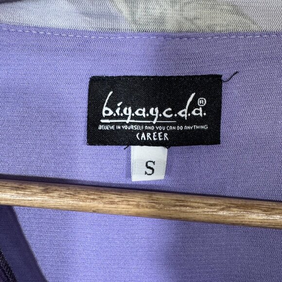 VTG Y2K Floral Mesh Top Blouse Womens Small Purple Fairy Romantic Phoebe - Picture 4 of 5